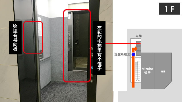 ヒューリック新宿ビルエレベーターホールへ