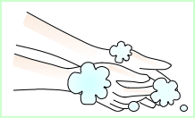 手を清潔な状態にしてください