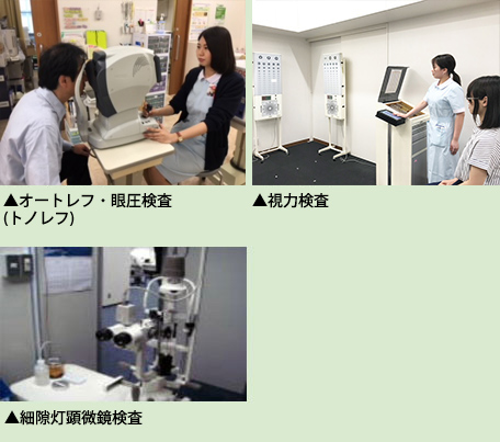 レーザー照射の前に目の状態を把握します。