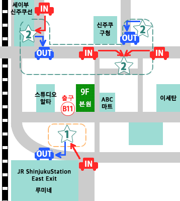 가까운 주차장 안내